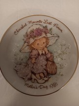 Avon Mother&#39;s Day 1981 Porcelain Collector Plate Cherished Moments Last ... - £11.84 GBP