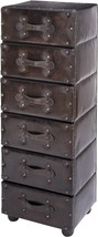 Brown 16&quot; X 12&quot; X 50&quot; Deco 79 Wood Rectangular Chest With Rivet And Strap - £302.93 GBP