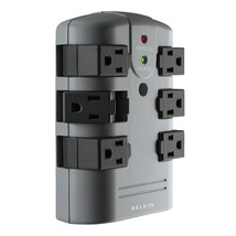 Belkin Power Strip Surge Protector - 6 Rotating AC Multiple Outlets, Flat Pivot  - £35.96 GBP