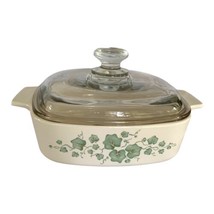 VTG Corning Ware Callaway Ivy Square Casserole Dish 1 Liter A-1-B With Lid - £19.34 GBP