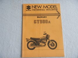 NOS 1976 Suzuki GT500 GT 500 GT500A New Model parts update bulletin manual - $34.22