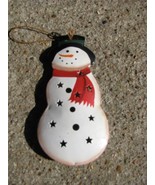  OR-344 Snowman  Metal Christmas Ornament  - £1.76 GBP