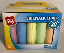 Sidewalk Chalk 20 Pieces of Play Day Sidewalk Chalk. 6 colors. - £4.94 GBP