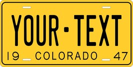 Colorado 1947 Personalized Tag Vehicle Car Auto License Plate - £13.13 GBP