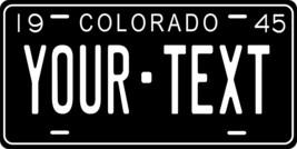 Colorado 1945 Personalized Tag Vehicle Car Auto License Plate - £13.18 GBP