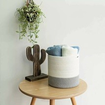  Rope Basket Woven Flower Storage Flowerpot Comfortable 100% Organic Cotton - £20.35 GBP+