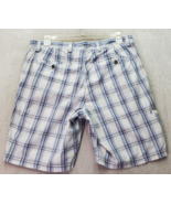 DOCKERS Shorts Mens Size 36 Multi Plaid Slash Pocket Cotton Flat Front M... - £15.88 GBP