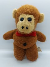 Animal Fair Brown Monkey Chimp 9&quot; Plush 1974 Stuffed Toy Happy Vintage HTF 55317 - £35.52 GBP