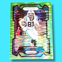 2023 Panini Prism Green Pulsar Refractor Hayden Hurst Carolina Panthers #42 - $1.61