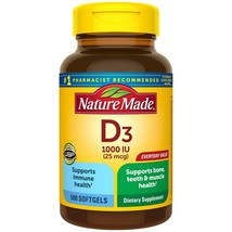 Nature Made Vitamin D3 1000 IU (25mcg) Softgels, 500 Ct for Bone Health..+ - $29.99