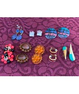 Mixed Lot Vintage Japan Clip On Pierced Earrings &amp; Necklace Set and Earr... - $186.39 MXN