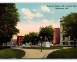 Peabody Statue Mt Vernon Place Baltimore Maryland MD DB Postcard Y3 - $1.93