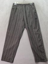 W118 By Walter Baker Pants Women&#39;s Small Black Polyester Dark Wash Elastic Waist - £19.16 GBP