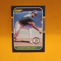 1987 Leaf Canadian - #162 Joaquin Andujar Oakland Athletics Baseball Card - £1.13 GBP