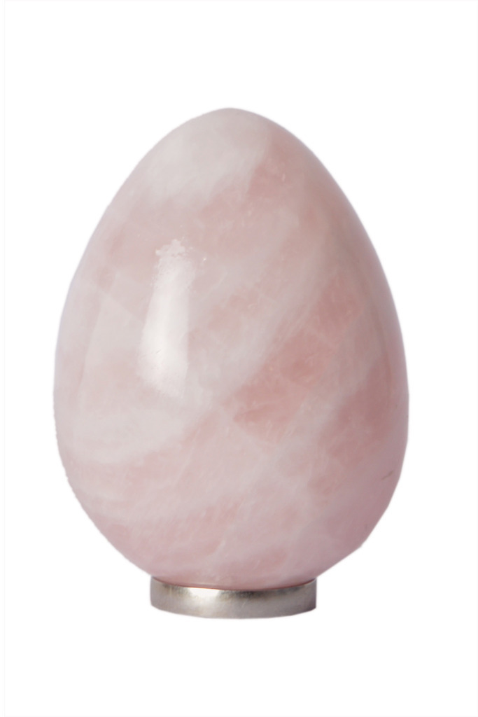 Pink Rose Quartz Egg Crystal Healing Reiki Aura Yoni Mineral Rock Medita... - $40.00