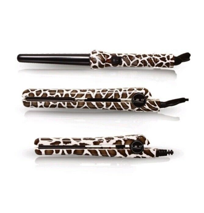 Primary image for ISO Beauty Full Set 1.25" Hair Straightener, Curling Iron Wand & Mini Flat Iron