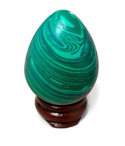 Malachite Egg Crystal Stone Healing Reiki Aura Yoni Mineral Rock Meditative - €34,73 EUR