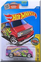 Hot Wheels - Custom &#39;77 Dodge Van: HW Art Cars #7/10 - #197/250 (2016) *Magenta* - £2.41 GBP