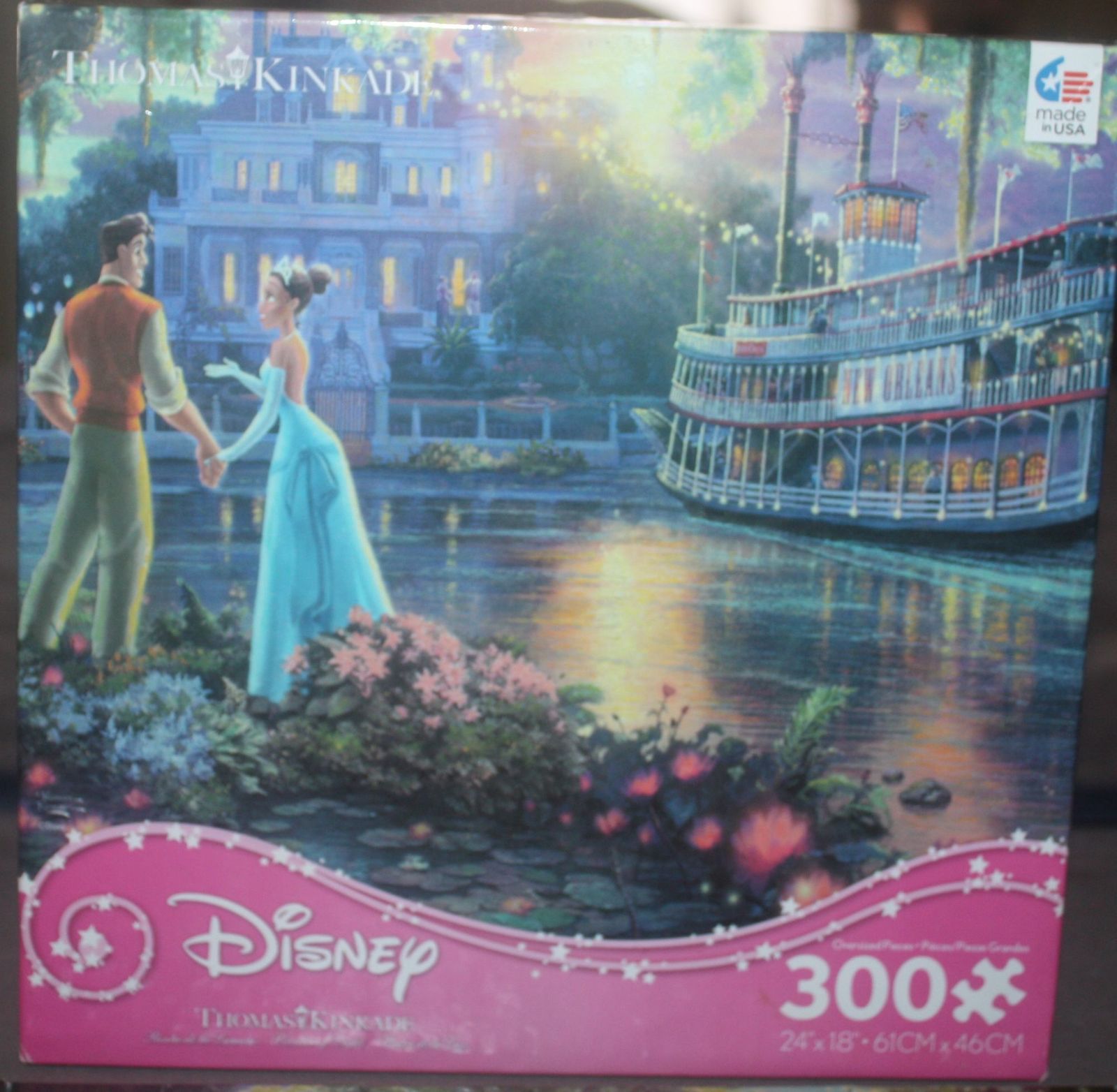 2016 Ceaco Thomas Kinkade Disney Princess &amp; the Frog 300 Piece Puzzle - ... - $10.00