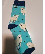 NWOT Sheep Dress Socks Novelty Women Size 6-10 Blue Crazy Fun Sockfly Cute  - $8.99
