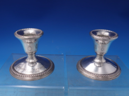Wedding Bells by International Sterling Silver Candlestick Pair #3001 (#... - $157.41