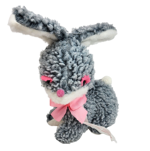 Vintage Atlanta Novelty Gerber Products Gray Bunny Rabbit Stuffed Animal Plush - £52.20 GBP