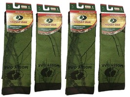 ( 4 Pairs ) Mossy Oak Men&#39;s Sublimated Crew Socks Camo Arch Support NEW ... - £21.01 GBP