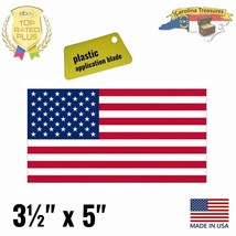 US American Flag Decal | 5x3&quot; Sticker | United States USA America | Decal - $3.49