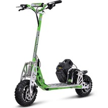MotoTec Evo UberScoot 70x Gas Scooter Green 2-Speed Powerful Scooter - $899.00