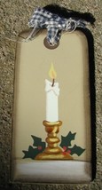 Prmitive Wood  Tag 1467 - Candle gift tag - £1.55 GBP