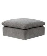 Naveen Ottoman, Gray Linen - $12,710.08 MXN