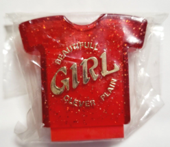 T-shirt Eraser with Case MITUSKAN Old Vintage Rare Rerto Red Ver,GIRL - $23.96