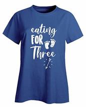 Eating for Three Design Photo Shoot Announcement - Ladies T-Shirt Royal Blue - £31.94 GBP