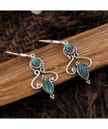 925 Sterling Silver Labradorite Gemstone Wedding Gift Earring - $30.91 CAD