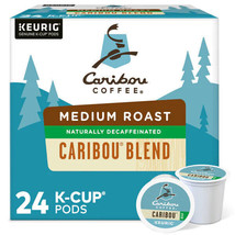 CARIBOU COFFEE CARIBOU BLEND DECAF KCUPS 24CT - $23.24