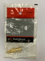 Radio Shack 274-0868 24K Gold Plated 1/8&quot; Mono Plug Connector RadioShack New Pkg - £6.38 GBP