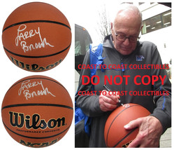 Larry Brown Kansas Jayhawks signed NCAA basketball COA exact proof autographed - $197.99