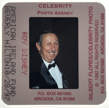 Vintage 1997 Roy Disney Celebrity Color Photo Transparency Slide Black Tie - £7.56 GBP
