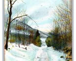 Winter View Dunderberg Mountain Hudson Highlands New York NY UNP DB Post... - $3.91