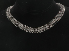 925 Sterling Silver - Vintage Shiny Rope Twist Swirl Chain Necklace - NE1634 - £209.61 GBP