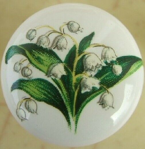 Cabinet Knobs Flower Lillies of the valley Lily Flower - $4.46