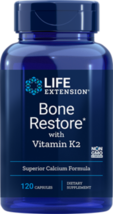 MAKE OFFER! 3 Pack Life Extension Bone Restore K2 Calcium Magnesium D3 non GMO image 1