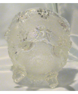 Antique Grapes &amp; Leaves Jeannette Glass Candy/Trinket Dish/Bowl Cir 1950s - $14.95