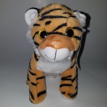 Tiger Plush Paradise Gold Eyes 8&quot; Stuffed Animal Toy Factory 2020 Lovey w/TAG - £13.38 GBP