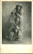 Vtg Postcard Can Can Dancers Cancan Frou Frou Human Tower Dancing Girls Climax - $15.11