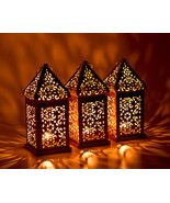 Vintage Moroccan Lantern Shabby chic Lantern Wedding Lighting Bohemian W... - £44.03 GBP