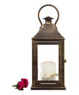 Rustic Lantern Farmhouse Table Decor Patio Decor Wedding Lighting Outdoo... - £31.84 GBP