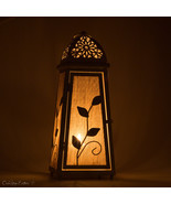 20 inch Lantern Centerpiece-Floor Lamp-Night Light-Rustic Candle Lantern - £44.03 GBP