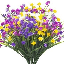 Grunyia 8 Bundles Artificial Daffodil Outdoors Flowers (Mix-Daffodil) - $21.76