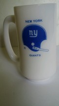 New York NY Giants Milk Glass Coffee Mug Cup 5.5&quot; Vintage Mint - £7.87 GBP